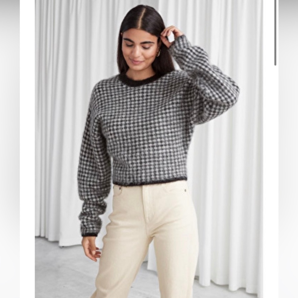 & Other Stories Checkered Sweater
